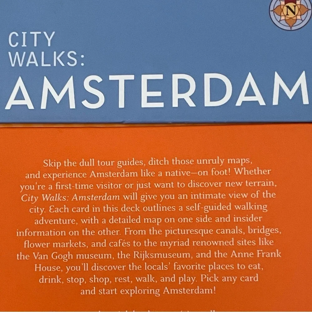 City Walks: AMSTERDAM ~ 50 Adventures on Foot ~ Custom Deck - Picture 3 of 16